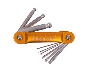 Image showing Hex key wrench set 