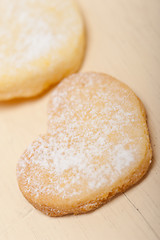 Image showing heart shaped shortbread valentine cookies