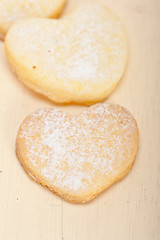 Image showing heart shaped shortbread valentine cookies