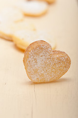 Image showing heart shaped shortbread valentine cookies