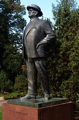 Image showing JARVENPAA, FINLAND – SEPTEMBER 04, 2013: Bronze statue of Finn