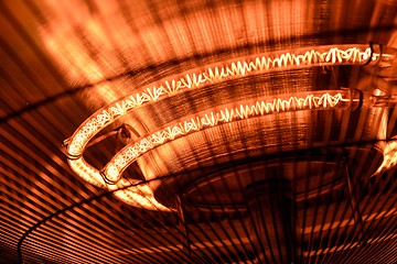 Image showing Electric heater closeup photo