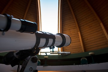 Image showing Telescope inside the dome