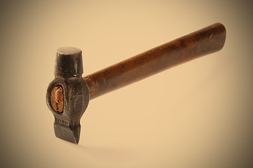 Image showing old metal hammer