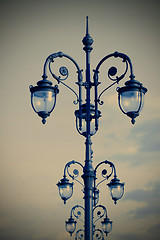 Image showing street lamps in the art deco style