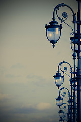 Image showing street lamps in the art deco style