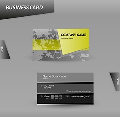 Image showing modern design business card vector template