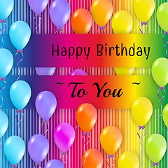 Image showing happy birthday background