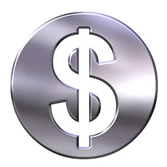 Image showing 3D Silver Dollar Currency