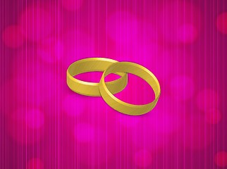 Image showing two gold rings