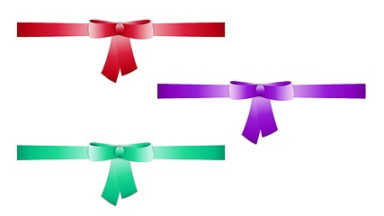 Image showing collection of the three ribbons