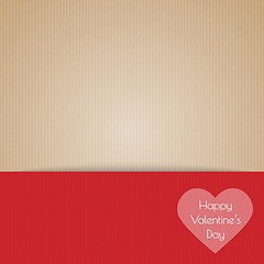 Image showing brown cardboard with happy valentine's day