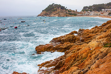 Image showing Tossa de Mar, Spain, Bay Badia de Tossa, 18-06-2013