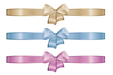 Image showing collection of the three ribbons