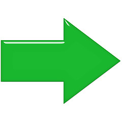 Image showing Green Glass Arrow