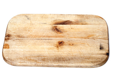 Image showing Old wooden kitchen board