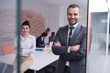 Image showing business people group at office