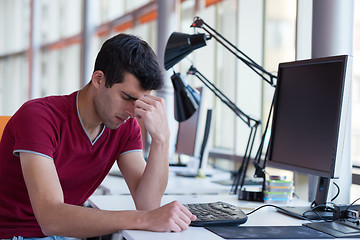 Image showing frustrated young business man