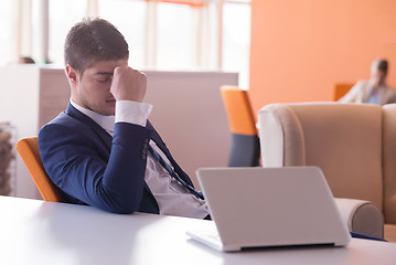 Image showing frustrated young business man