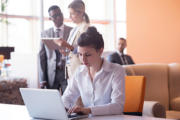 Image showing business people group at office