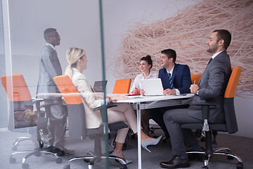 Image showing business people group at office