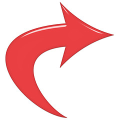 Image showing Red Glass Arrow