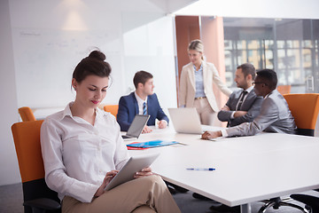 Image showing business people group at office