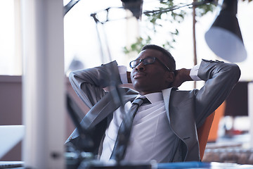 Image showing business man at the office