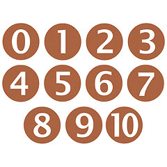 Image showing Wooden Framed Numbers