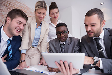 Image showing business people group at office