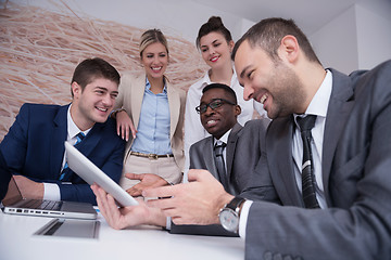 Image showing business people group at office