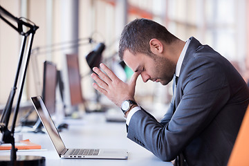 Image showing frustrated young business man