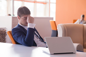 Image showing frustrated young business man