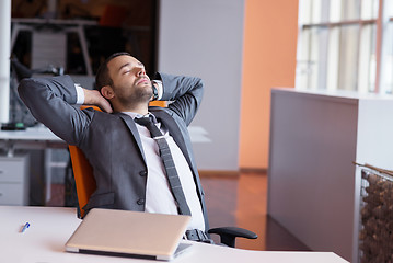 Image showing business man at the office