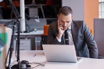 Image showing frustrated young business man