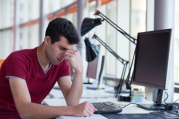 Image showing frustrated young business man