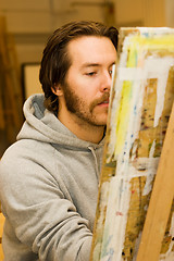 Image showing young artist drawing