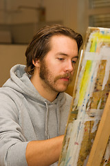 Image showing young artist drawing