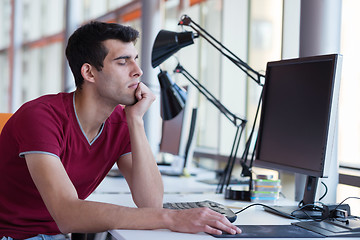 Image showing business man at the office