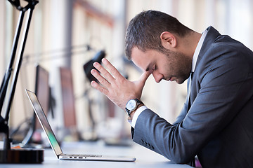 Image showing frustrated young business man