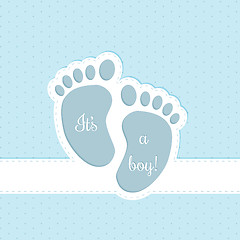 Image showing Baby shower greeting card invitation design