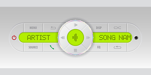 Image showing Car audio dashboard