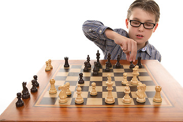 Image showing Playing a game of chess