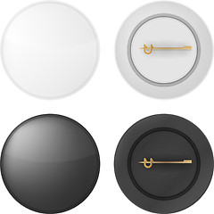 Image showing Vector illustration of blank badges