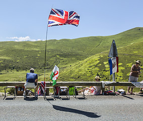 Image showing Spectator of Le Tour de France