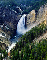 Image showing Lower Falls, Yellowstone National Park