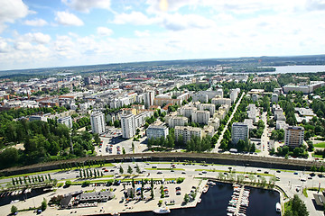 Image showing View to town of Tampere, Finland