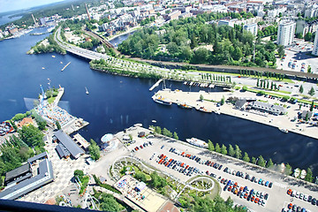 Image showing View to town of Tampere, Finland