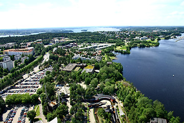 Image showing View to town of Tampere, Finland