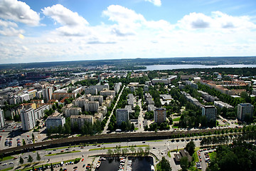 Image showing View to town of Tampere, Finland